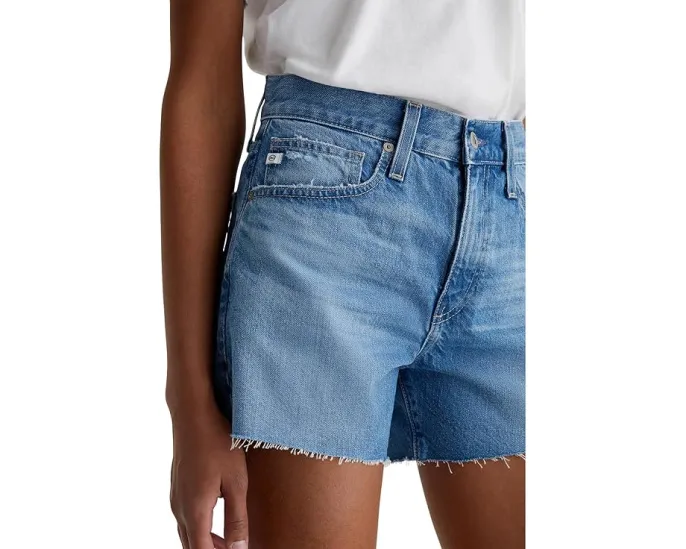 Шорты AG Jeans Halle с высокой посадкой и расслабленным кроем