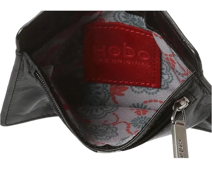 Кожаный кошелек HOBO Euro Slide на молнии с отделением для карт