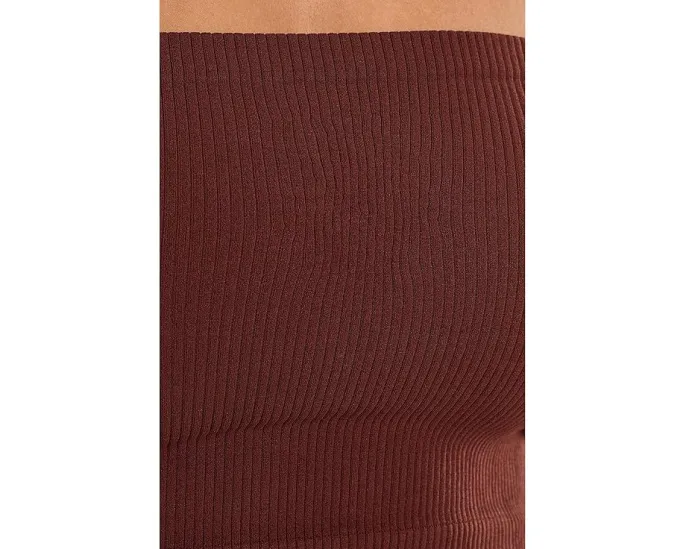 Топ-бандо Free People Amelia Bandeau с ребристой структурой