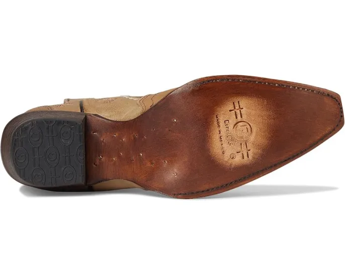 Ботинки Corral L6245 с вышивкой по щиколотку и каблуком кубин