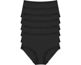 Natori Bliss Трусы с высокой посадкой 6 шт из мягкого хлопка