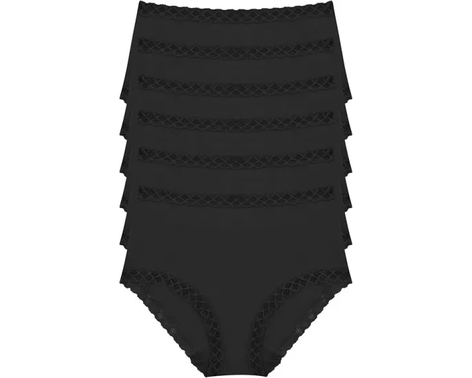 Natori Bliss Трусы с высокой посадкой 6 шт из мягкого хлопка