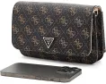 Сумка GUESS Noelle II кроссбоди с клапаном и органайзером черная