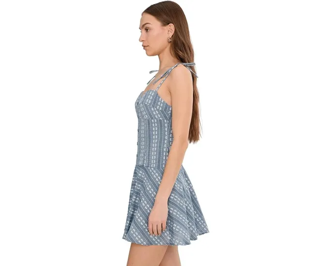 Мини-платье Avec Les Filles с заниженной талией в стиле рубашки