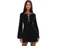 Мини-платье Free People Linney Velvet Mini из бархата с V-образным вырезом