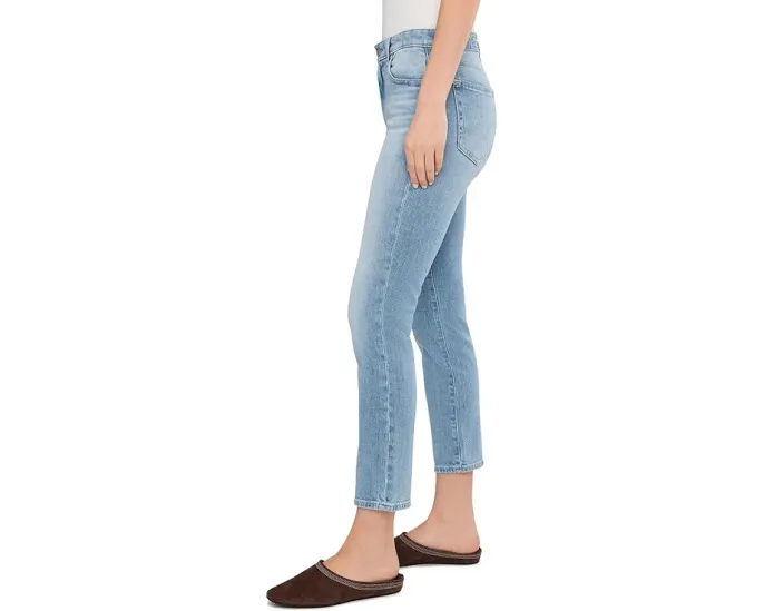 Джинсы Mari Mid-Rise Slim Straight Crop с прямой средней посадкой и укороченными штанинами в цвете Cruiser