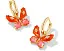 Kendra Scott серьги-кольца Bianca Butterfly Huggie с бабочками и фианитами