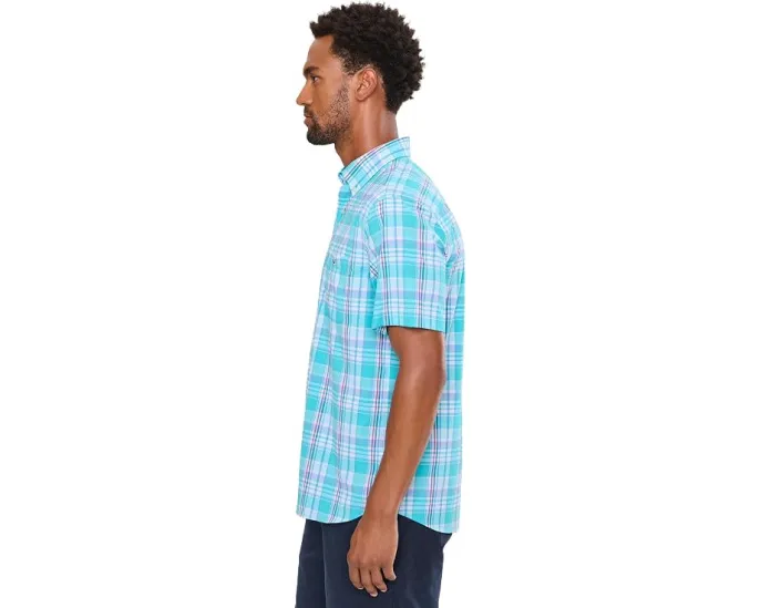 Рубашка с коротким рукавом Bimini Plaid Featherweight Performance от Vineyard Vines