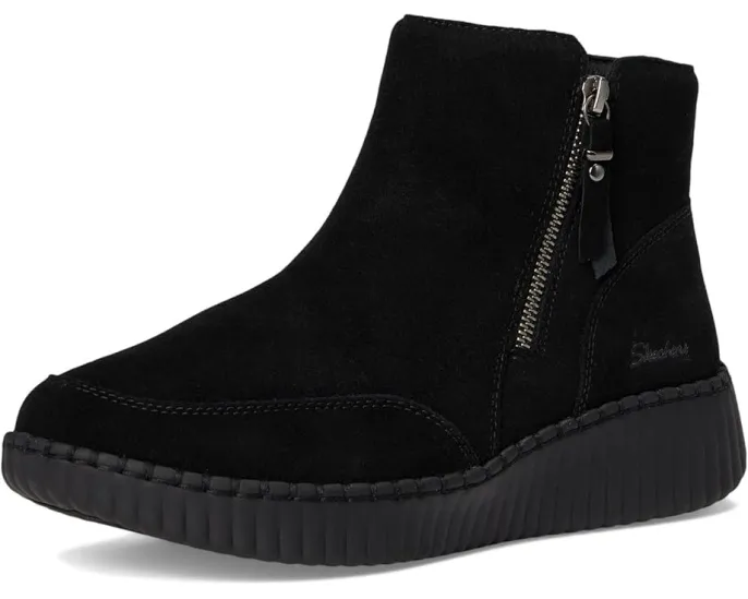 Ботинки SKECHERS Wilshire Blvd с замшевым верхом, клиновидным каблуком и стелькой Memory Foam