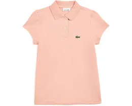 Детское поло Lacoste с воротником фестончиком Scallop Collar Polo