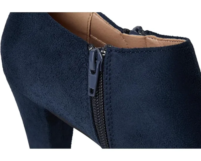 Ботильоны Sanzi Bootie из искусственной замши с двумя молниями и квадратным каблуком