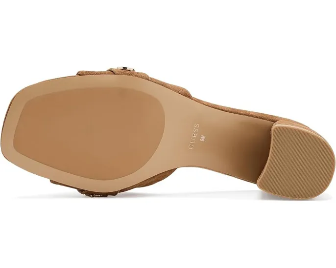 Босоножки на каблуке Gauri с квадратным носком и замшевым верхом от GUESS