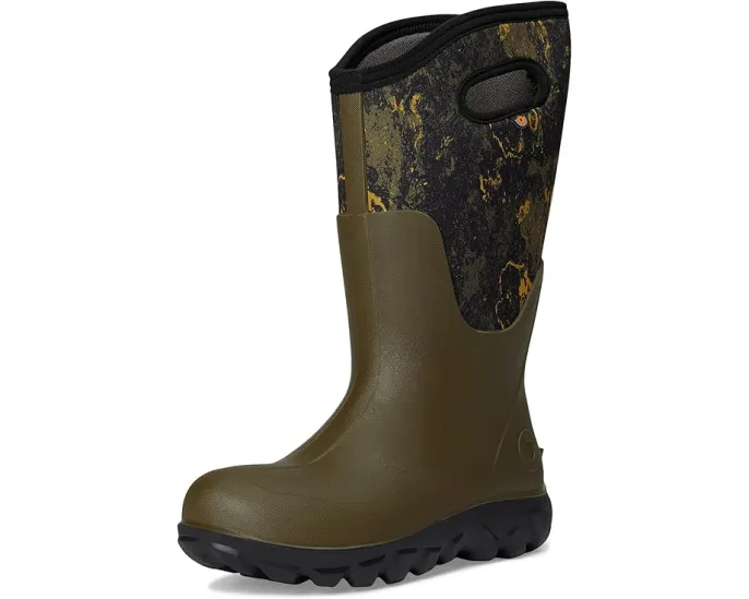 Высокие бесшовные сапоги Bogs Classic Seamless Tall с камуфляжным принтом Acid Camo и мембраной Neo Tech