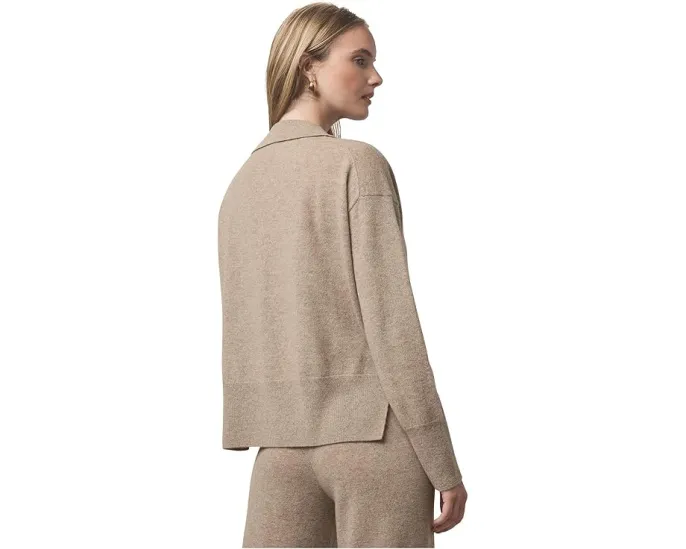 Свитер Tori Cashmere Polo от Splendid из 100% кашемира с V-образной планкой