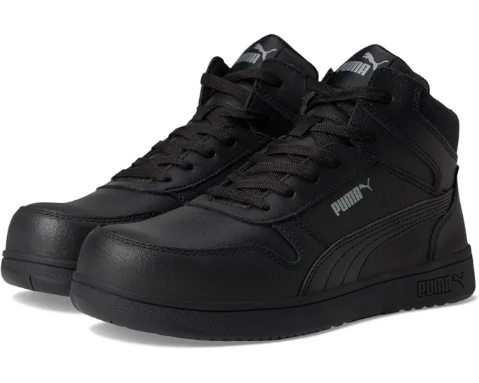 Рабочие кроссовки Puma Frontcourt Leather Mid с композитным мыском