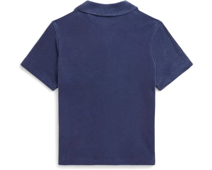 Детская рубашка Terry Camp Shirt от Polo Ralph Lauren в синем цвете