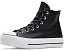 Converse Chuck Taylor All Star высокие кожаные кроссовки на платформе