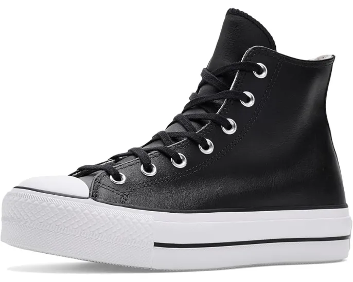 Converse Chuck Taylor All Star высокие кожаные кроссовки на платформе