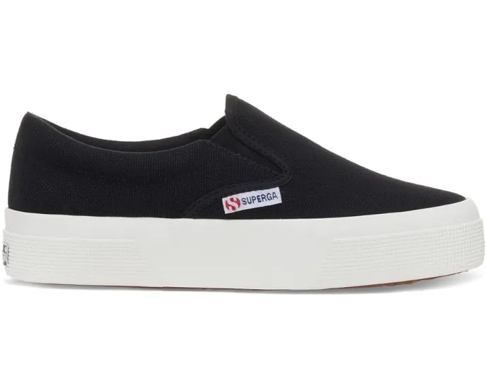 Superga 2740 платформенные слипоны из хлопкового канваса
