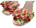 Туфли Blue by Betsey Johnson Hilley с цветным каблуком и аппликацией цветка