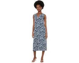 Платье NIC+ZOE Shibori Lilies Cora индиго мульти