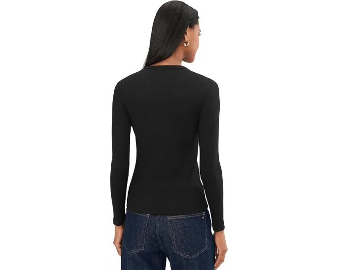 Футболка Slim Fit из ребристого хлопка с логотипом Lacoste