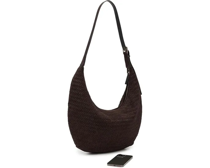 Сумка The Essential Curve Shoulder Bag из замши Madewell