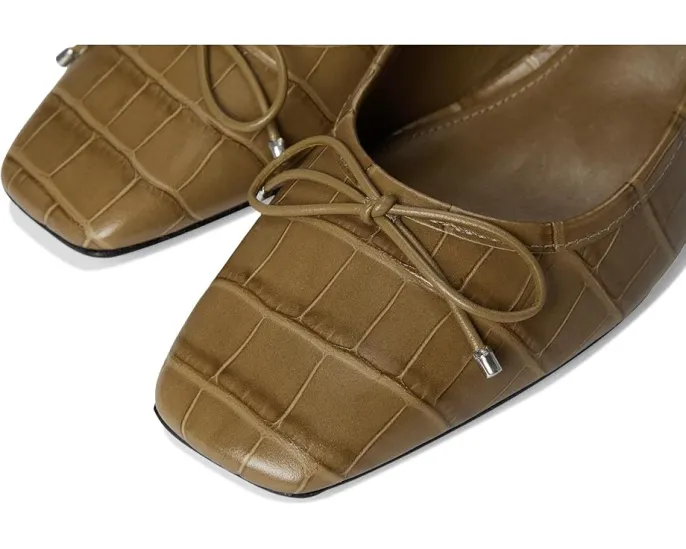 Туфли Schutz Arissa на устойчивом каблуке с квадратным носком и бантом