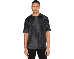 Футболка Armani Exchange с логотипом по всей поверхности