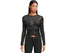 Топ AllSaints Eris Leppo с принтом и сборками