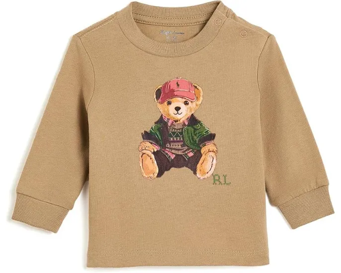 Футболка Polo Bear Ralph Lauren из хлопкового джерси для младенцев