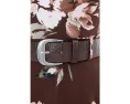 Платье Calvin Klein A-силуэта с цветочным принтом и поясом