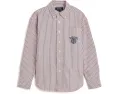 Рубашка оксфордская в полоску хлопковая для детей Polo Ralph Lauren