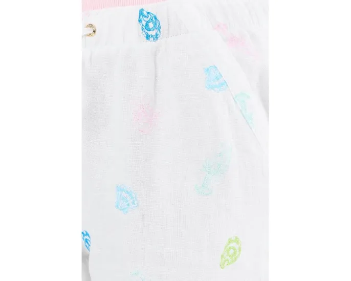 Lilly Pulitzer укороченные льняные брюки Brawley с поясом на кулиске