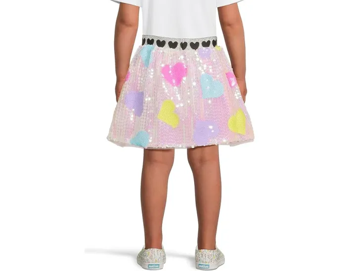 Юбка Lola and The Boys с пайетками и сердечками Candy Hearts