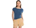 Топ Morning Pages Henley-Soli от Free People темно-синий