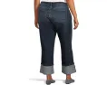 KUT from the Kloth джинсы Sienna High Rise Straight Leg с подворотом