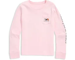 Футболка с длинным рукавом и карманом Vineyard Vines для детей