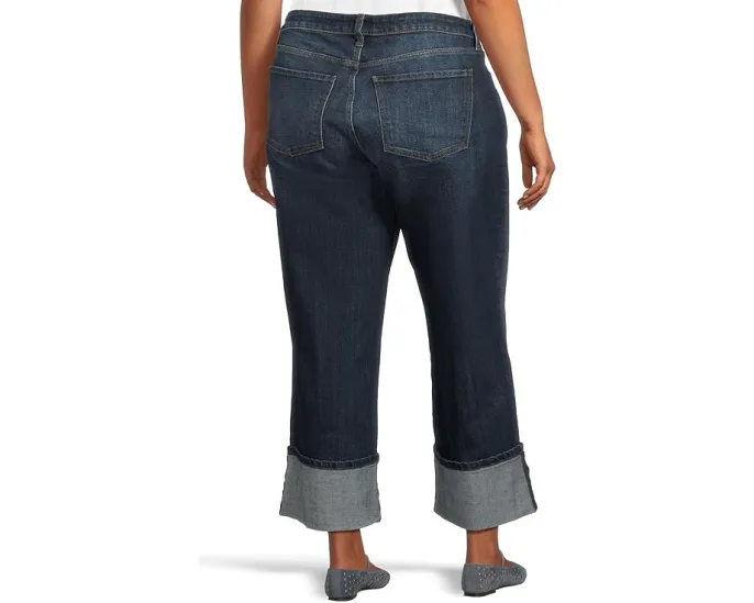 KUT from the Kloth джинсы Sienna High Rise Straight Leg с подворотом