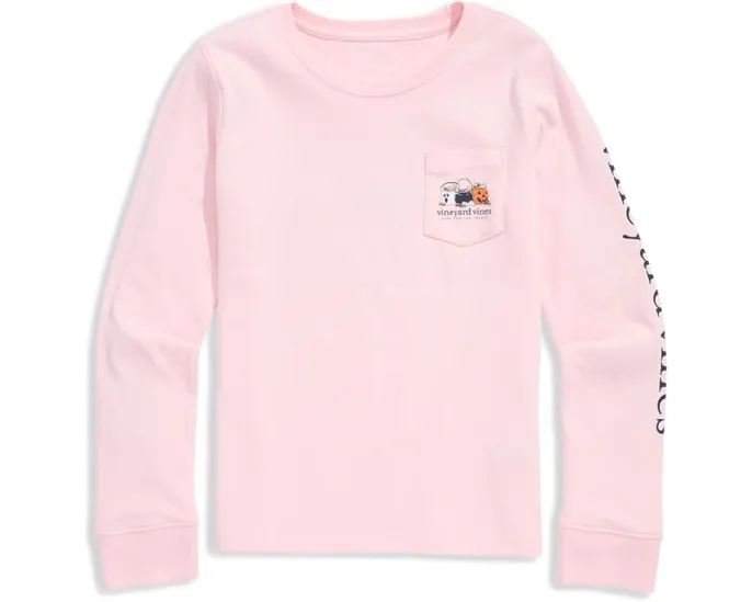 Футболка с длинным рукавом и карманом Vineyard Vines для детей