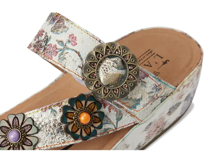 Сандалии Blissbloom на платформе с цветочным декором L'Artiste by Spring Step