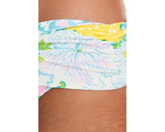 Низкие шорты Lilly Pulitzer Lagoon Sarong Hipster с цветочным принтом