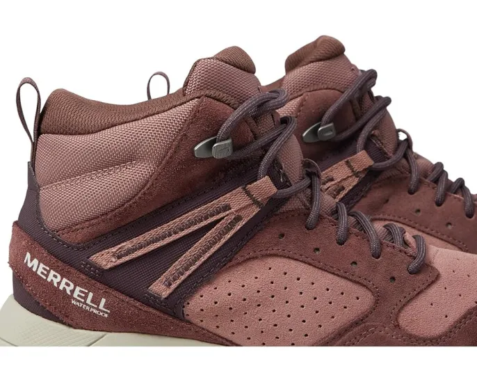 Треккинговые ботинки Merrell Wildwood Mid LTR Waterproof с верхом из кожи и замши