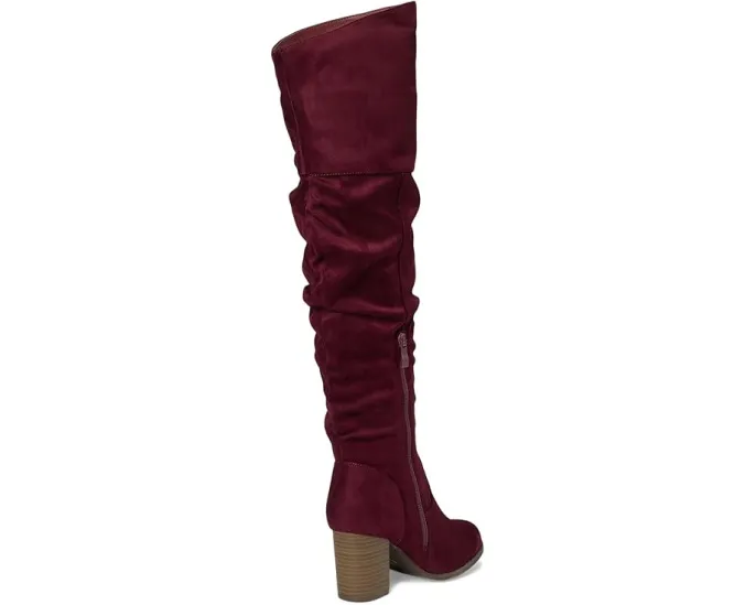 Journee Collection сапоги Kaison с плиссировкой и высоким голенищем