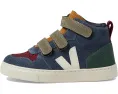 Детские кроссовки VEJA Small V-10 Mid с высоким берцем на липучках