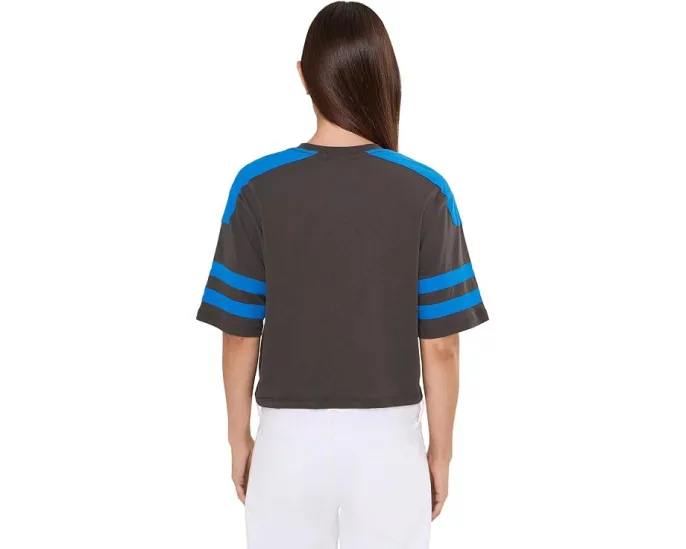 Футболка NFL Detroit Lions Bling в полоску с вырезом Junk Food Clothing