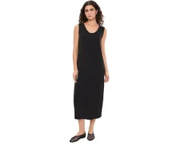 Eileen Fisher платье миди с V-образным вырезом овального силуэта