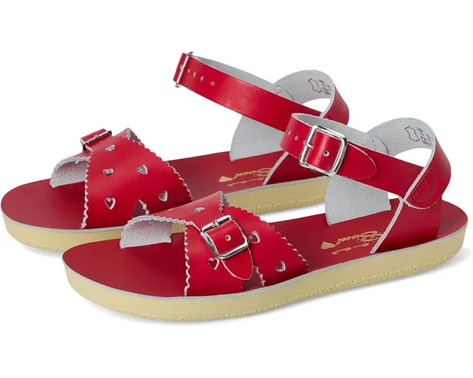 Детские сандалии Salt Water Sandal Sun-San Sweetheart с вырезами в виде сердечек