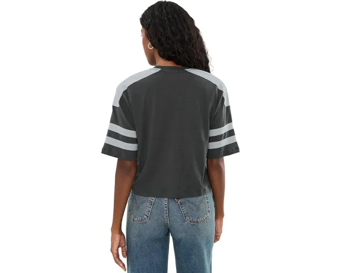 Укороченная футболка NFL Las Vegas Raiders с блестками Junk Food Clothing