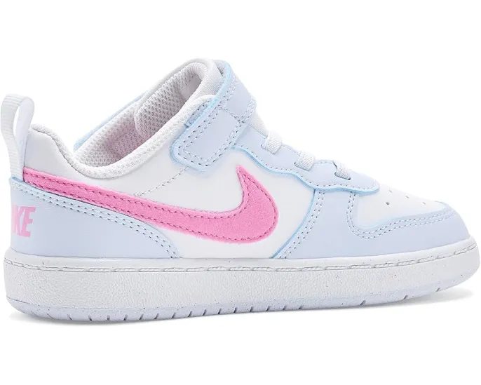 Кроссовки Nike Kids Court Borough Low Essential+ для малышей с липучкой и водоотталкивающей пропиткой